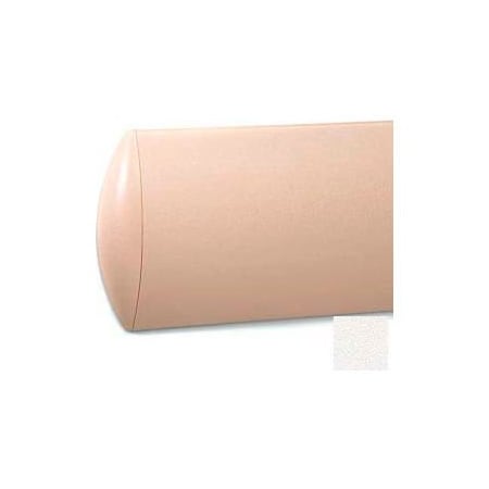 Pawling Crescent Shaped Wall Guard W/Rec. Plastic Clip Retainer System, 8"H x 12'L, Linen White WG-7C-12-301